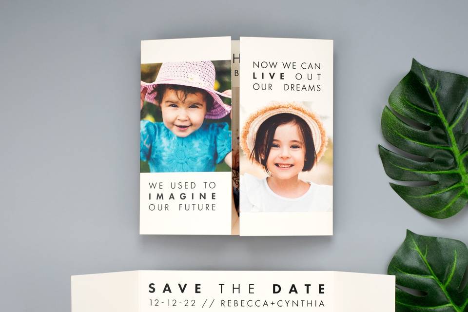 Gatefold Save the Date