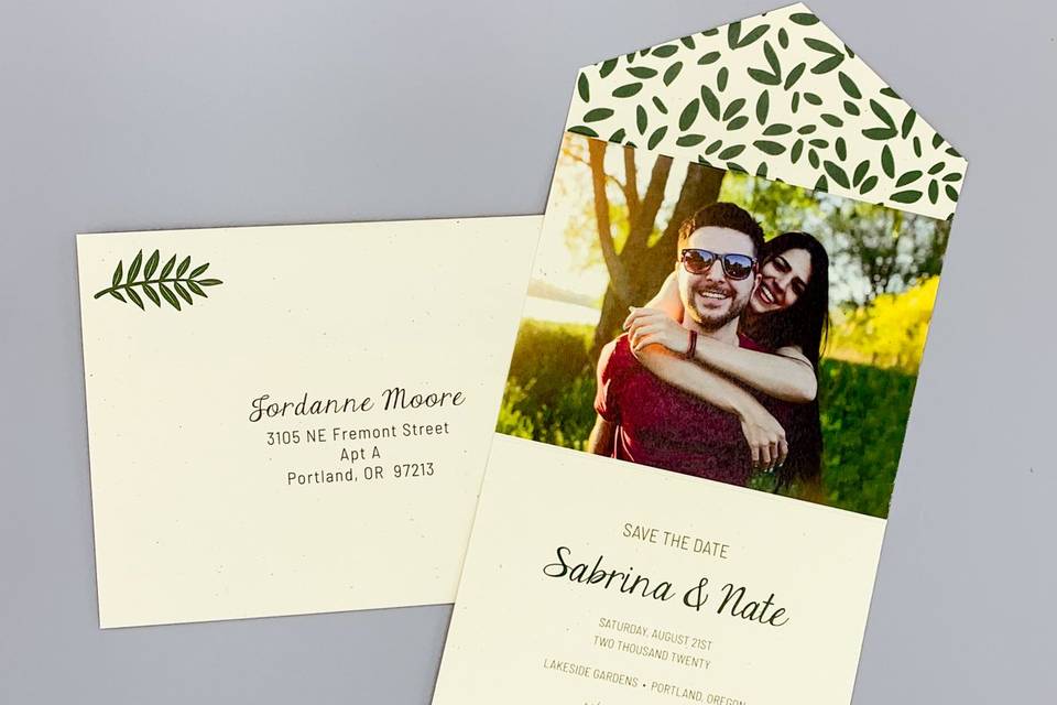 Lovely Leaves Save the Date