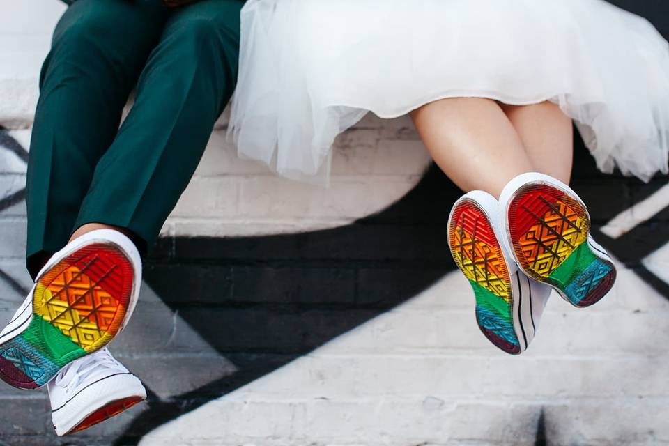 Rainbow Converse!