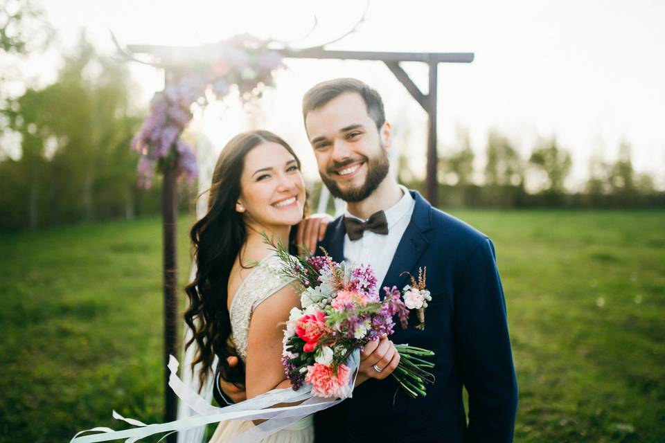 Field wedding