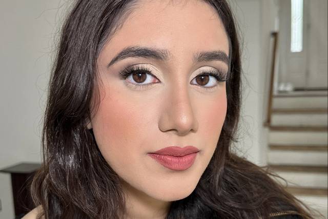Soft bridal glam
