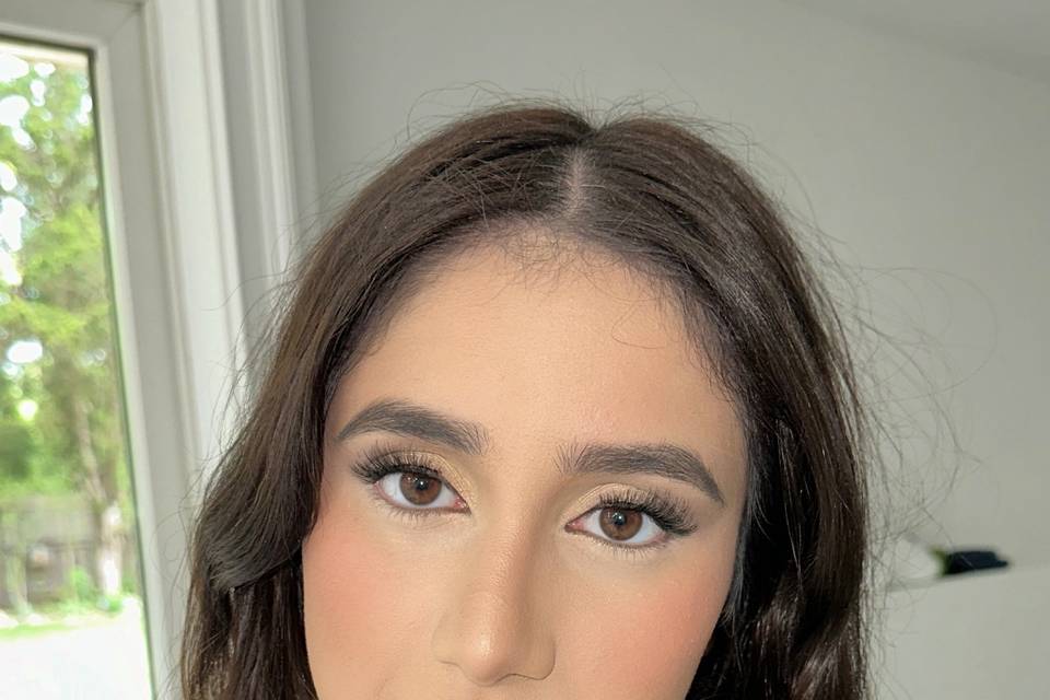 Soft bridal glam