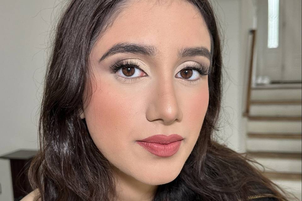 Soft bridal glam