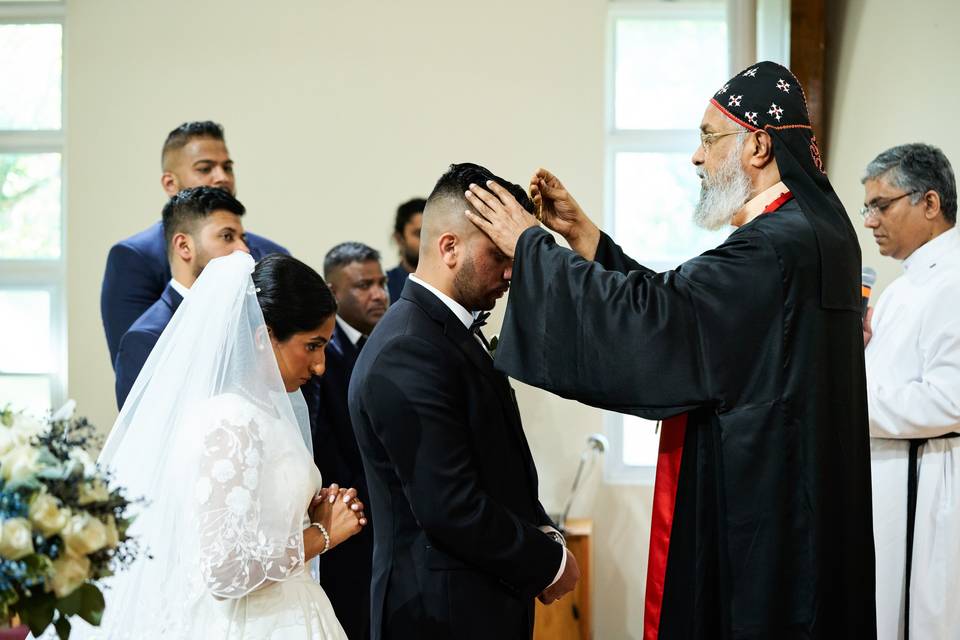 Blessing of groom