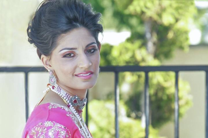 Bride alone