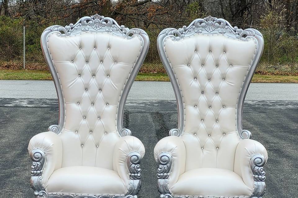 Silver Throne Chairs