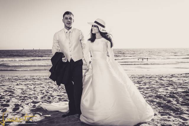 Malibu beach portrait session