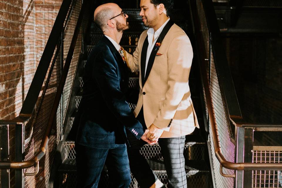 Love on the staircase