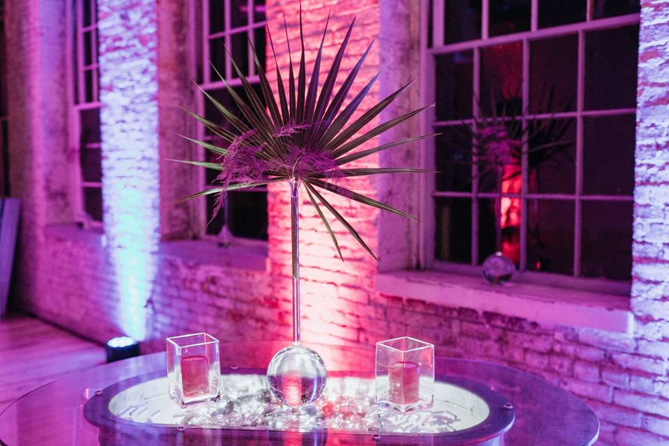 Intricate centerpieces