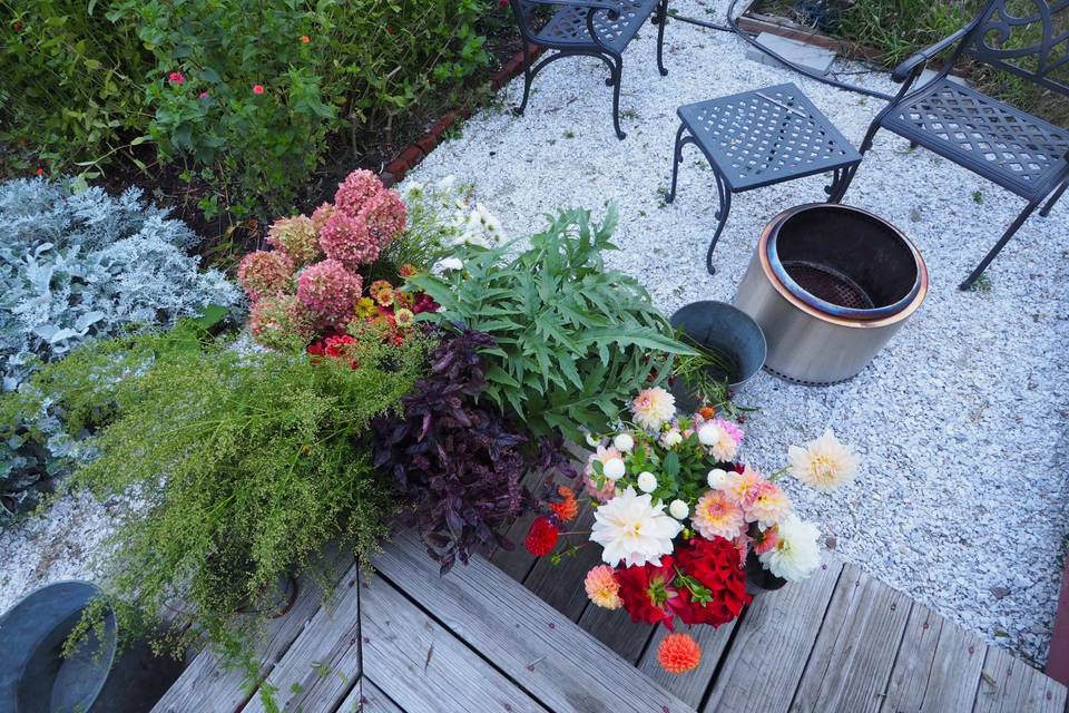 Buckets of October Blooms