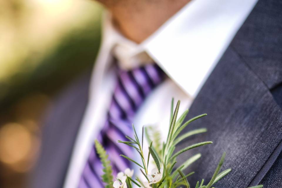 Groom's boutonniere