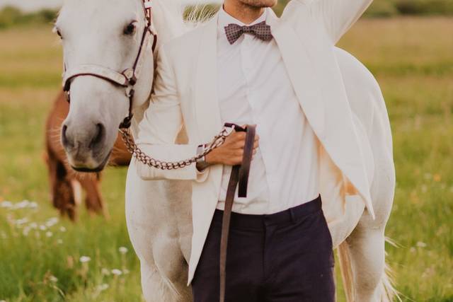White tux