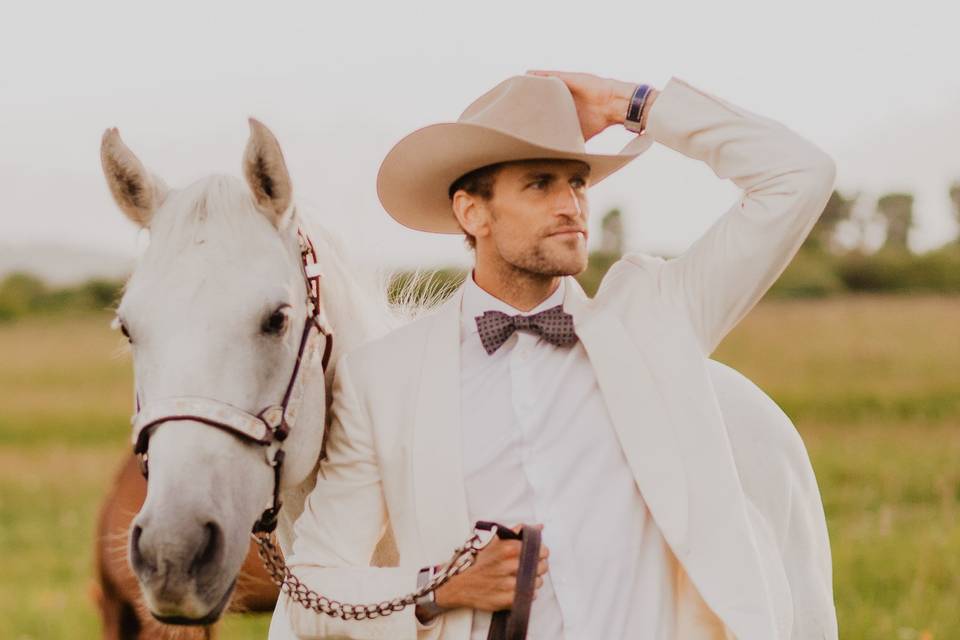 White tux