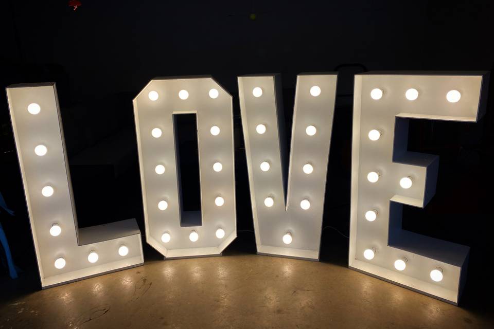 LOVE marquee light