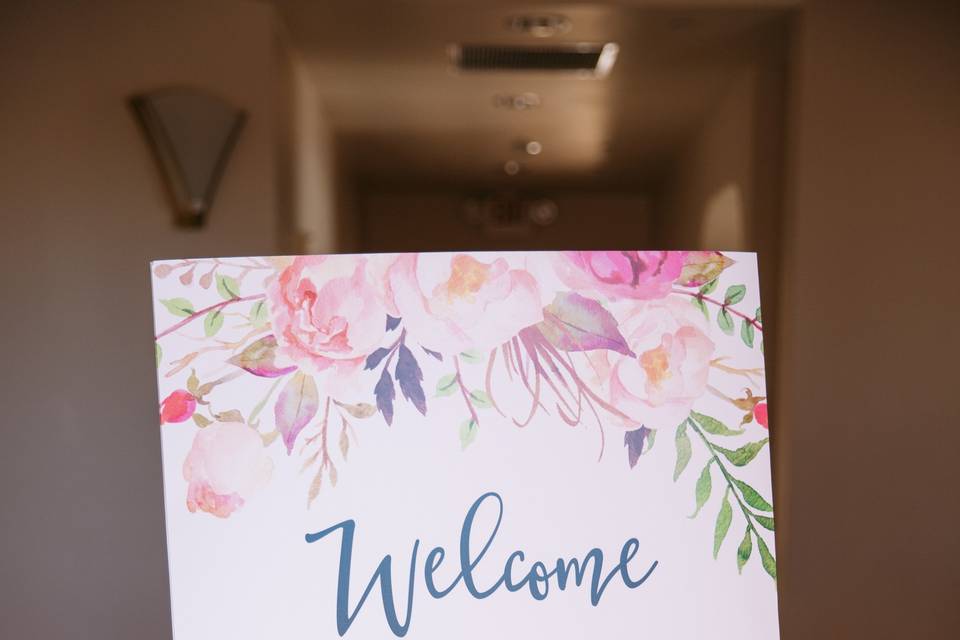 Wedding signage