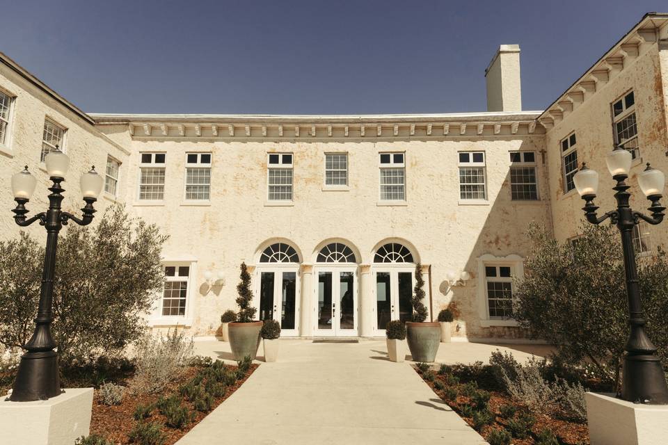 Front of venue