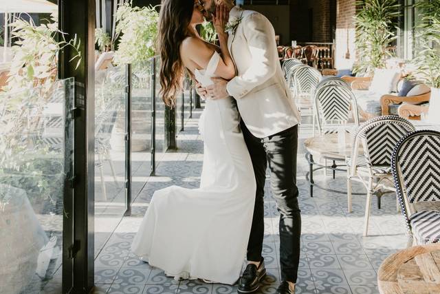 Couple portraits at hotel Zaza