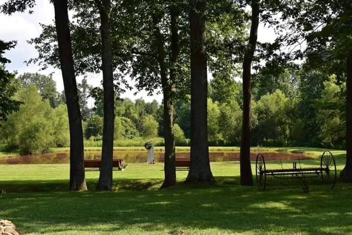 Pond-side ceremony