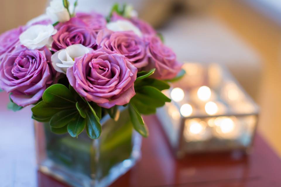 Lavender rose arrangement