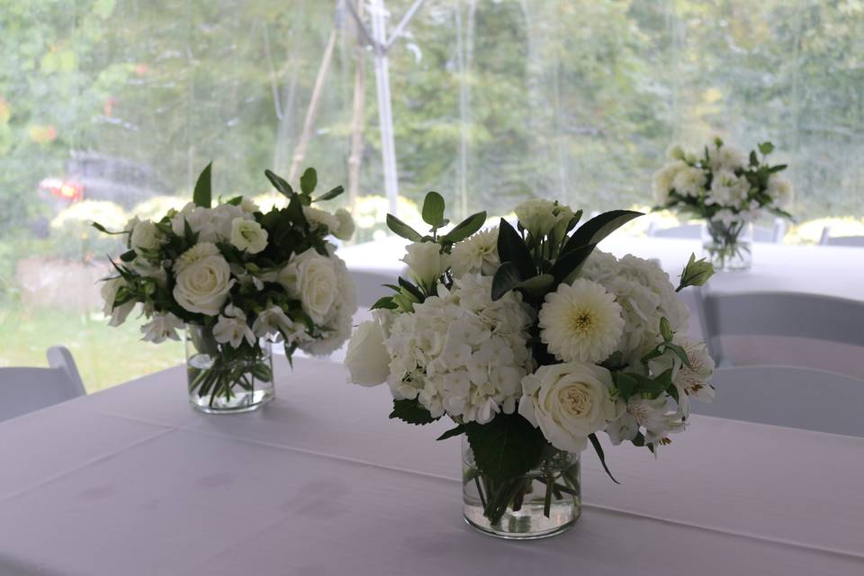 White Centerpieces