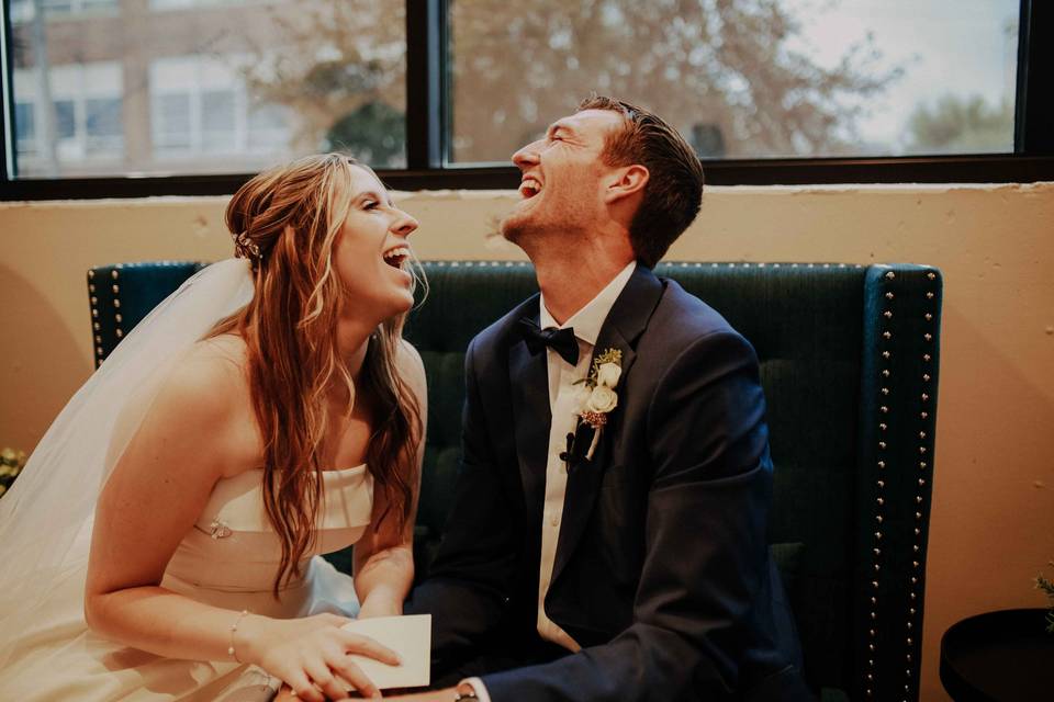 Laughter after vows