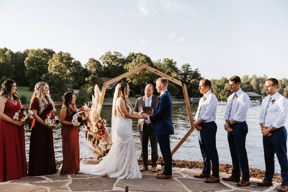 Lake Norman Backyard Wedding