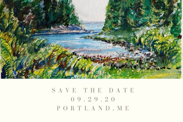 Maine Wedding Invtation