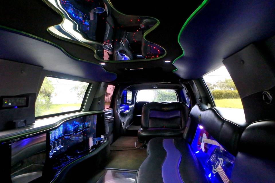 Hard Rock SUV Limo Interior