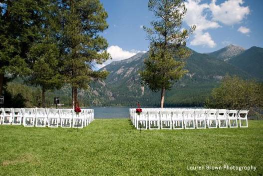 Wedding ceremony area