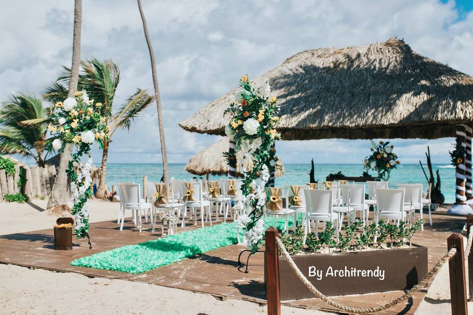 Beach style wedding
