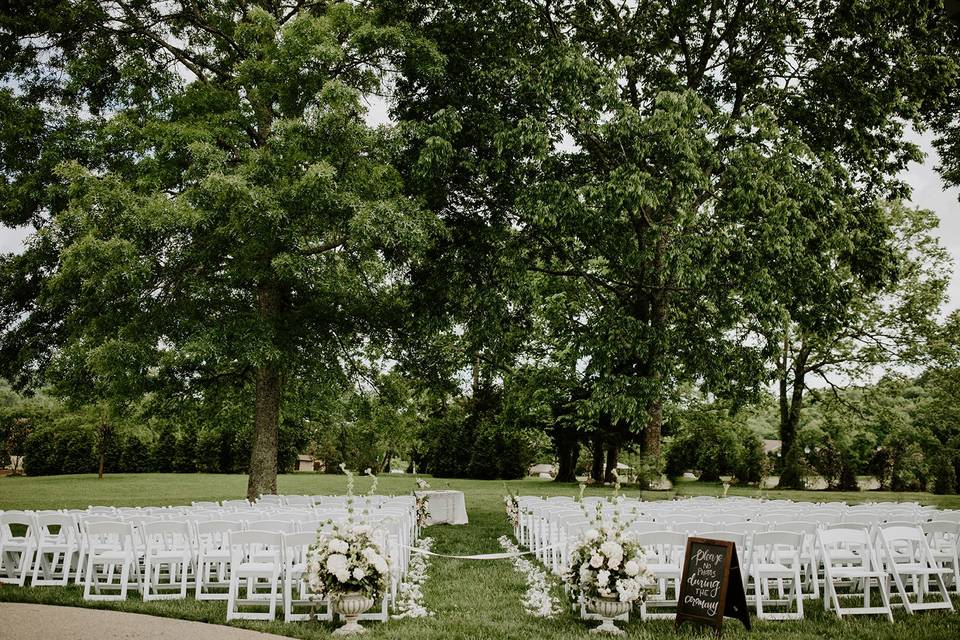 Front field ceremony