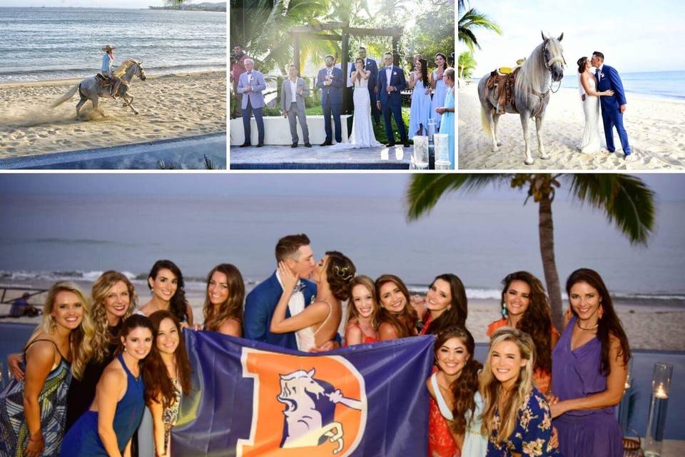 Broncos cheerleaders wedding