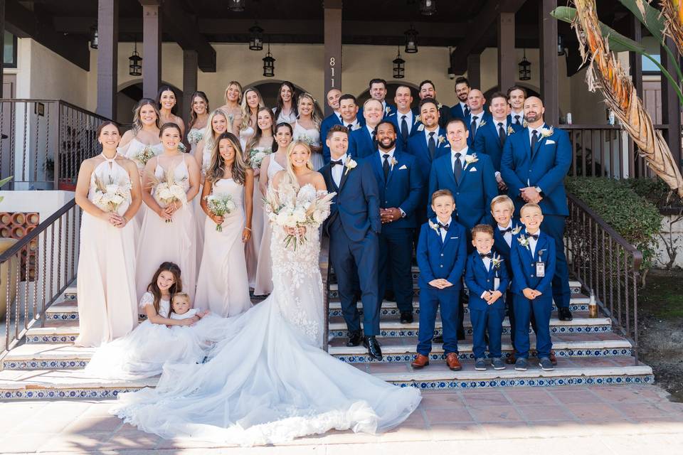 Beach wedding ceremony