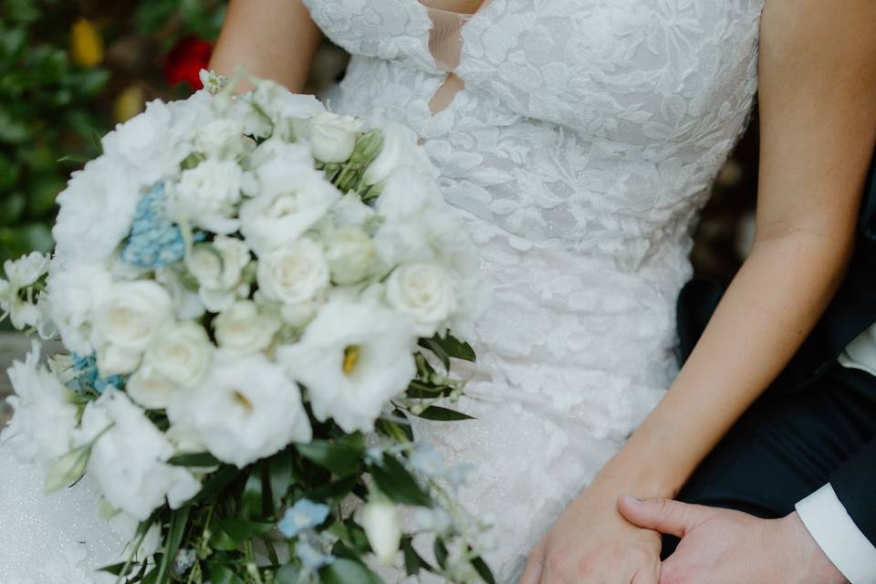 Bride at beach