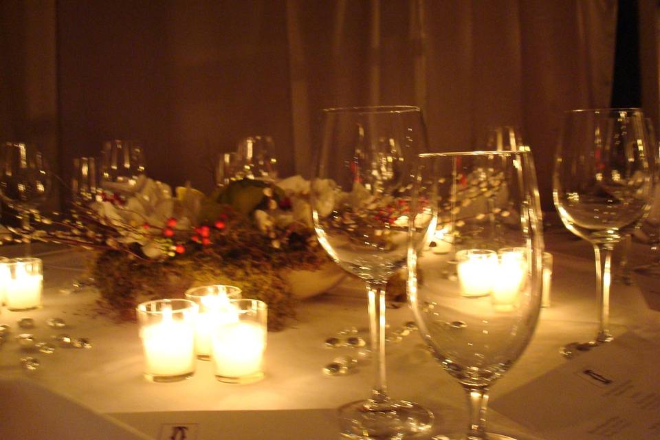 Romantic candle lights