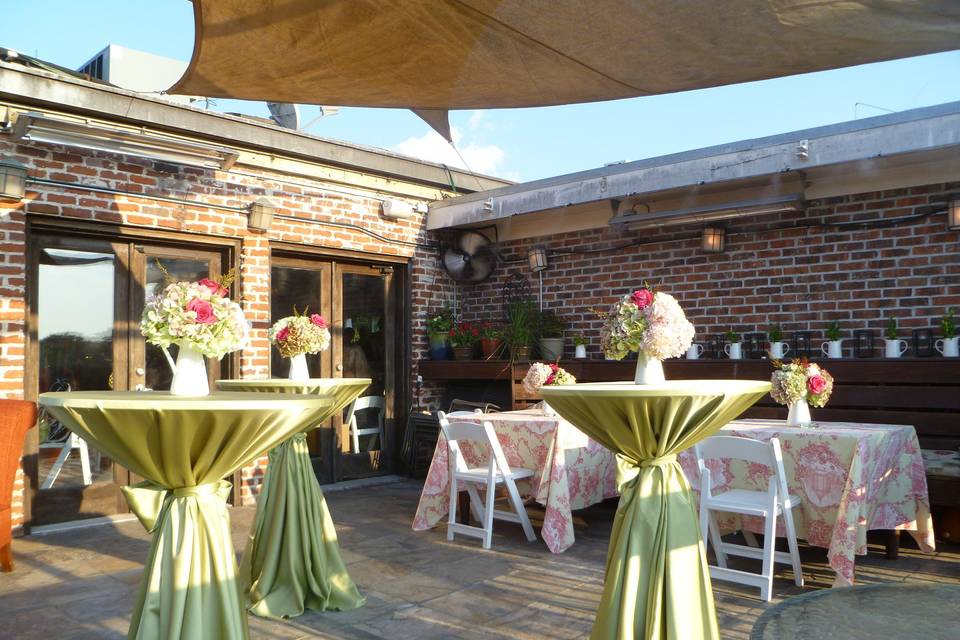 Outdoor cocktail tables