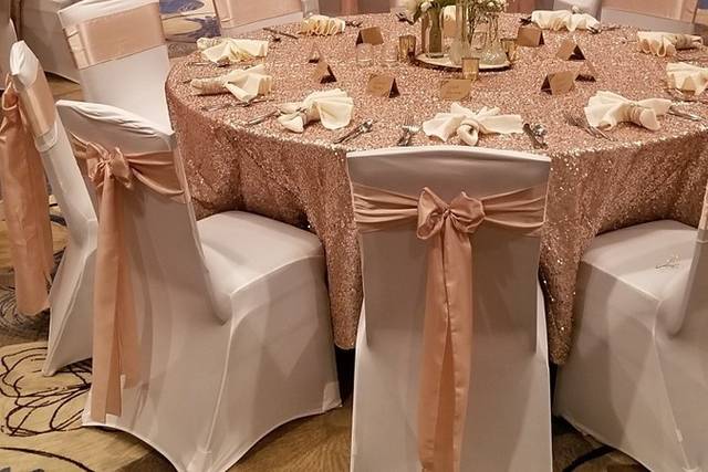 Dallas Chair Tie Linen Rentals