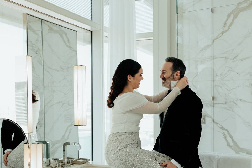 Aria suite wedding
