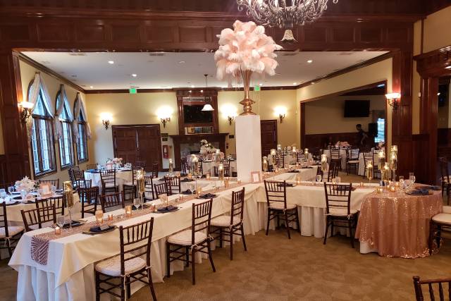 Elegant reception setup