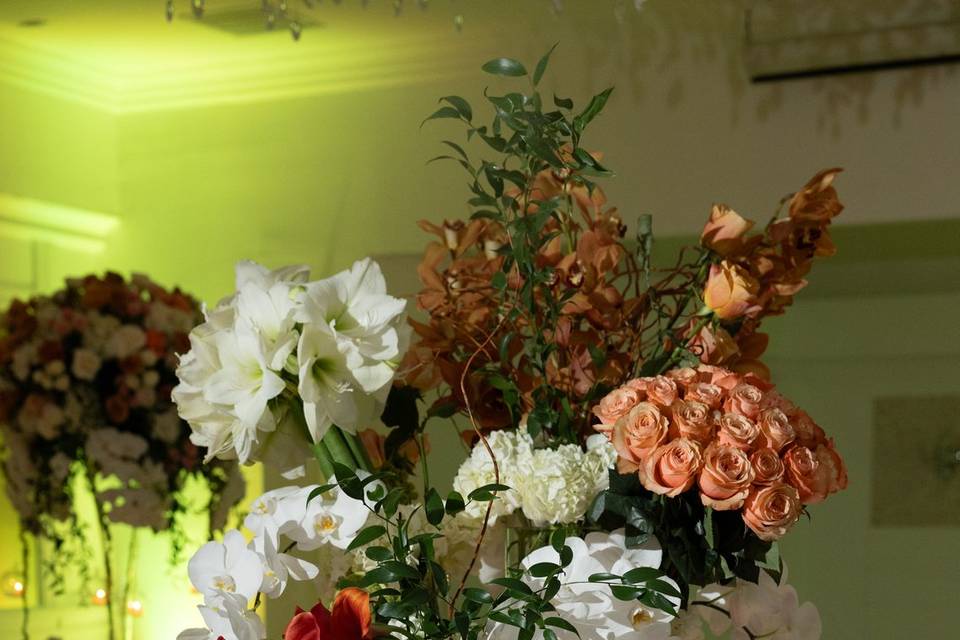 Skyline setup during wedding