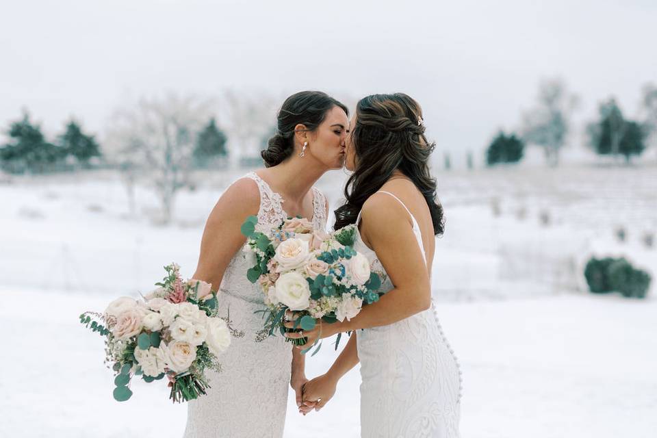 A Blizzard wedding in March!