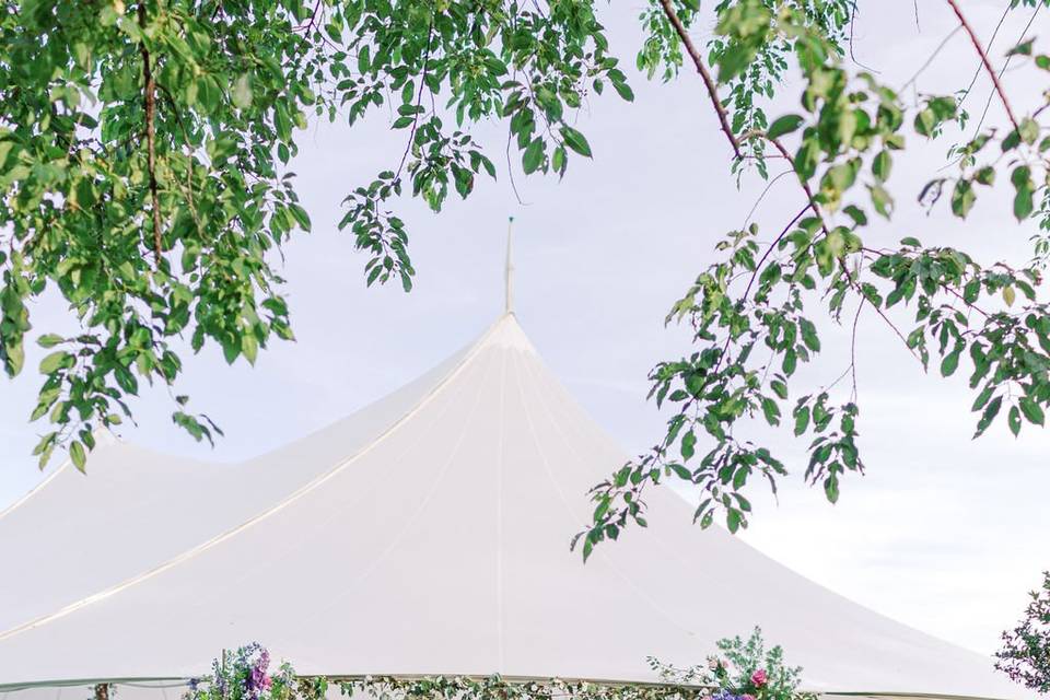 Tented private estate wedding