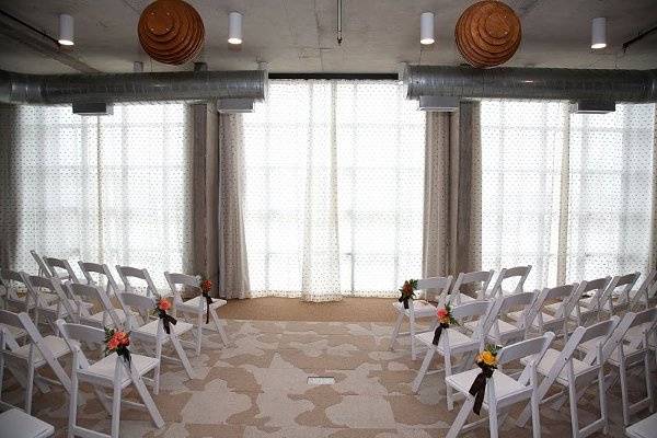 Wedding ceremony area