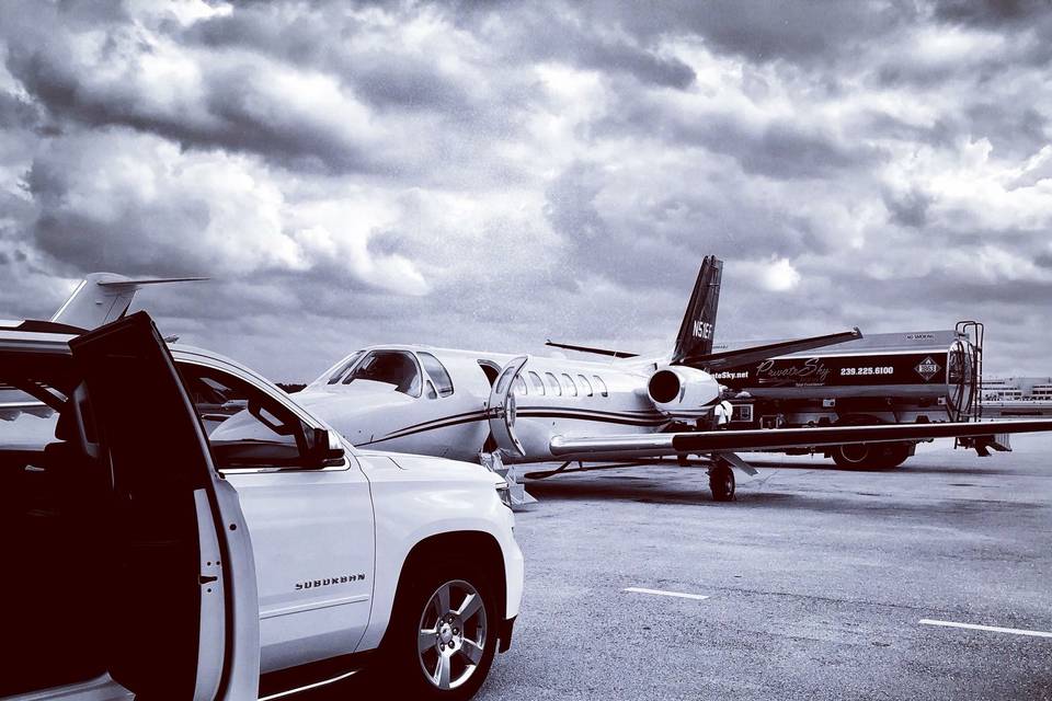 Private airport pick up