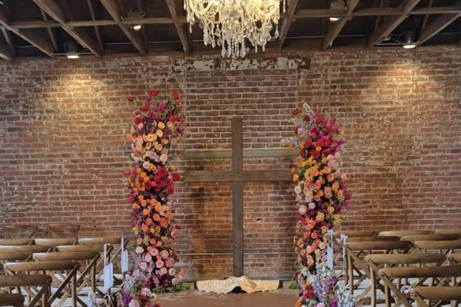 A colorful wedding !