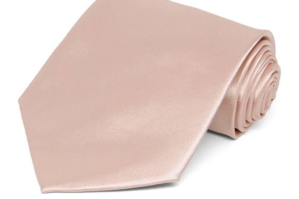 Blush solid color necktie