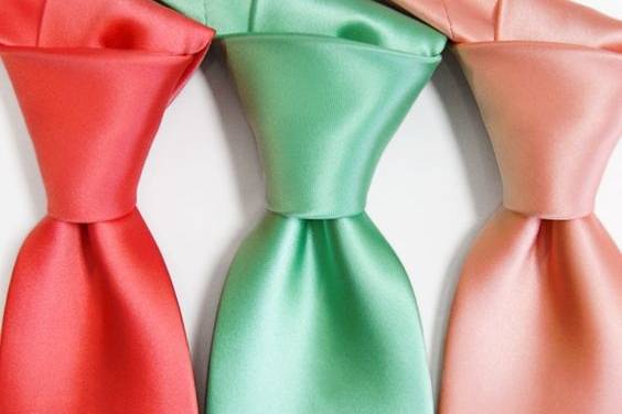 Solid color neckties