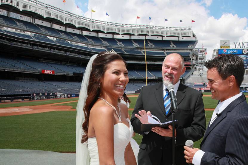 Yankee stadium wedding
