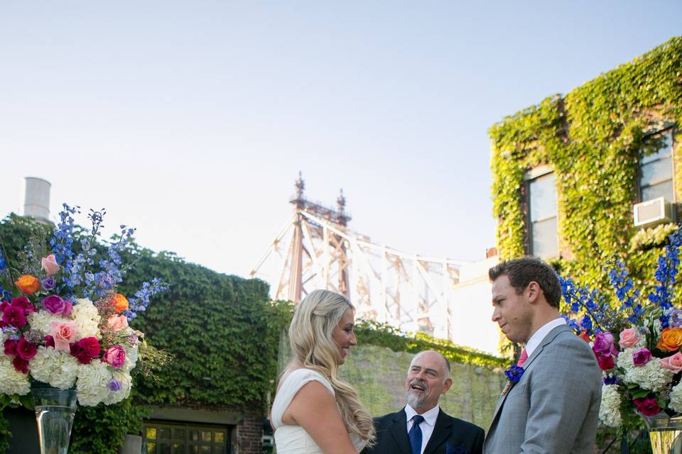 Brooklyn wedding with a view