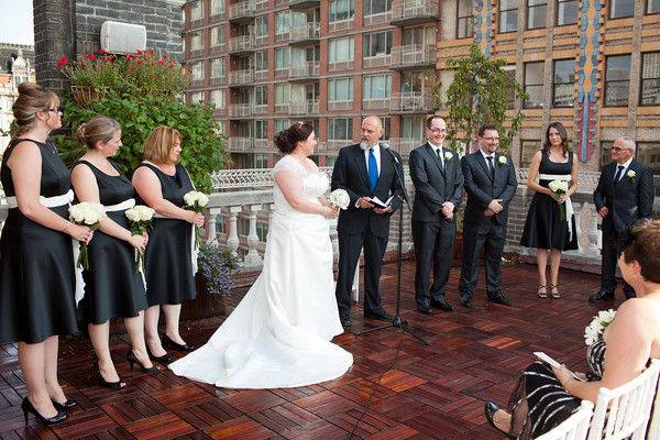 Manhattan rooftop vows